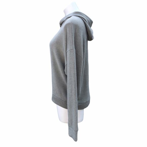 NWT Socialite olive green lightweight fleece hoodie size Large - Picture 3 of 9